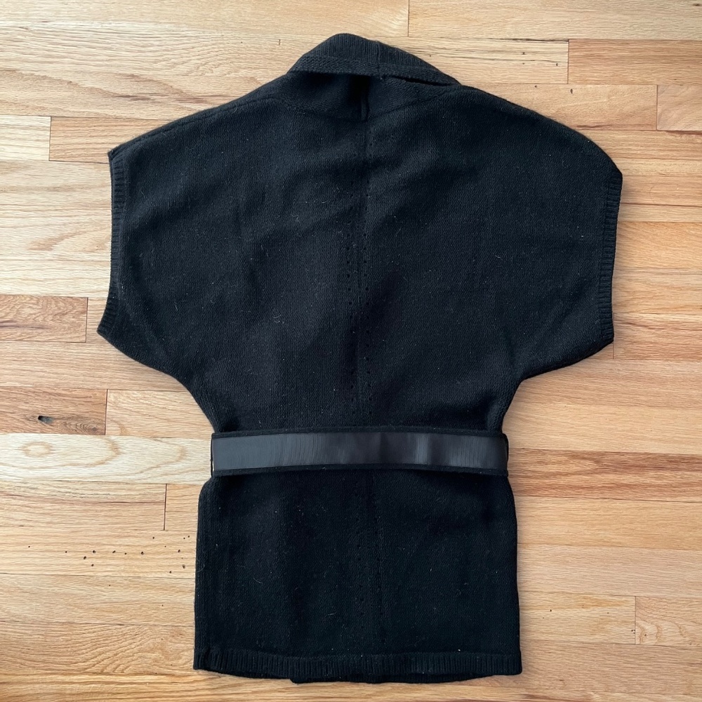 Women’s Wool Cashmere Sleeveless Wrap Vest Kimono – Size S - Picture 7 of 13